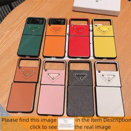 Luxuriöse Designer-Mode-Handyhüllen für Samsung Galaxy Z Flip 5 4 3 Z Fold 3 4 5 Z Flip3 5G PU-Leder-Mobiltelefon-Shell-Rückseite