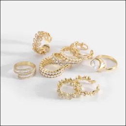 Ziron aço inoxidável 18k anel ouro ajustável anéis abertos mulheres anillos jóias bagaço femme ringget 2022 À prova d'água
