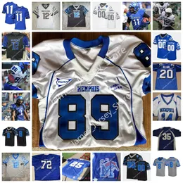 Memphi Tiger Stitched College Football Jersey Charles Greenhill 20 DeAngelo Williams Dave Casinelli John Bramlett Harry Schuh Isaac Bruce Devontae Dobbs Jerseys