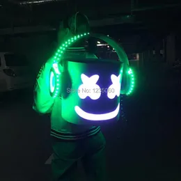 Design de decoração de festa DID DJ LED Luminous Backpack Cosplay Propor