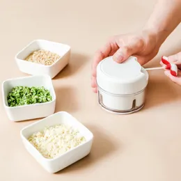Mini Hand Pull Twist Blender Other Kitchen Tools Multifunction Manual Meat Grinder Food Chopper Garlic Cutter Slicer