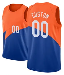 Jersey di pallacanestro di design personalizzato fai-da-te stampato Cleveland Personalizzazione Uniformi della squadra Stampa personalizzata di qualsiasi nome Numero Uomo Donna Bambino Gioventù Maglia blu arancione