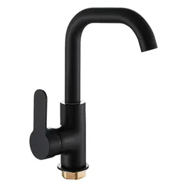 Moderna bassängen kranar Black Sink Mixer TAPS Kök Badrum TAPS Enkel spaken Krigare Black Basin Mixer Cold Hot Water T200107