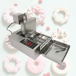 Vierreihige Donut-Maschine mit elektrischer Heizung, kommerzielle automatische Multifunktions-Donut-Fritteuse aus Edelstahl