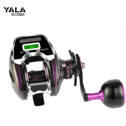 Electric Fishing Baitcasting ReelS 6 1BB 10KG Power Low Profile Line Counter Fishing Tackle Gear Water Proof