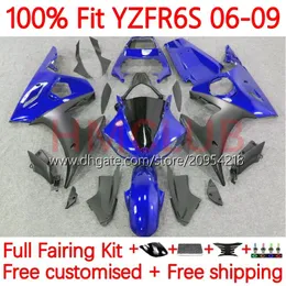 Yamaha YZF-R6S YZF600 YZF R6S 600 CC 06-09 BODYWORK 10NO.39 YZF R6S 600CC YZFR6S 06 07 08 09 YZF-600 2006 2008 2009 OEM 페어링 키트 블루 그레이