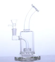 7,5-Zoll-All-Klarglas-Bong-Wasserraucherpfeife Beiwagen-Perc-Bubbler für trockene Kräuter JKL-XD