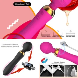 NXY Vibratörler Vibrador Poderoso Com 18 Velocidades, Varinha Mgica AV, Massagear Ponto G, Brinques Sexuais Para Mulheres, Casais, Jestryo 220414