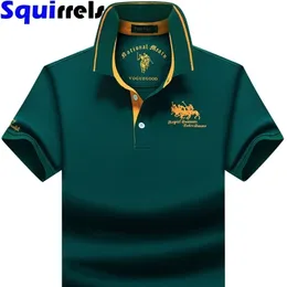 mens polo shirt short sleeve tshirt summer mens Lapel Loose Large Size Half Sleeve Tshirt Top Mens Clothing 220613