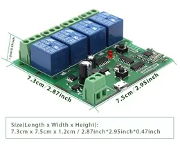 IoT DC 5V/7-32V 4-Kanal 3-Modelle 4-Relais WIFI 433Mhz Fernbedienung Schalter Universal Modul Smart Home Zubehör