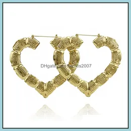 Peach Heart Large Double Hoop Earrings For Women Western Simple Hie Earring Exaggerated Fashion Jewelry 2 Colors Drop Delivery 2021 Charm 0G