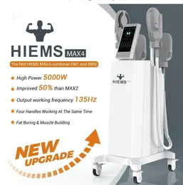 5000Watts EMS Stimulator Body Shaping Muscle Build System Hi EMT Pro-Max Electromagnetic Hiem T Machine 4 Handtag med RF-muskler Byggstimulatorer RF-Slimma