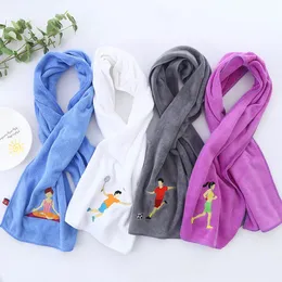 2022 new Exercise Fitness absorbent large towel custom yoga running dry to hang neck or wrist to wipe off sweat speed