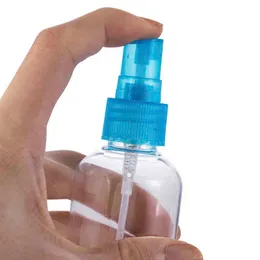Bottiglia spray vuota da viaggio in plastica trasparente da 10 pezzi, trucco da viaggio, gadget di bellezza, bottiglia riutilizzabile trasparente portatile Y220428