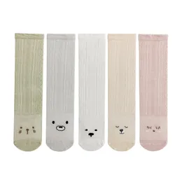 Knee Length Long Tube Thin Baby Socks Infants Mesh Non Slip Floor Socks Elastic Kids Child Cute Solid Color Ventilation Sock 3 7mh H1