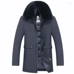 Men's Down & Parkas Winter Dad Coat Middle-aged Cotton Plus Thick Jacket Grandfather Wear S Kare22