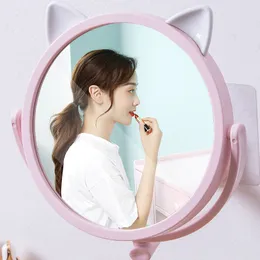 Bath Mirror Cosmetic Mirror Magnification Suction Cup Adjustable Makeup Mirror Double-Sided Bathroom-Mirror