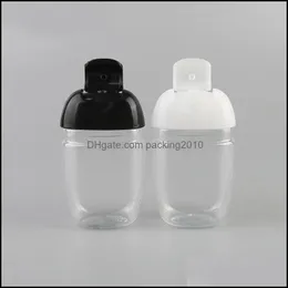 30 ml Hand Sanitizer Bottle Pet Plastic Half Round Cap Barn Bär desinfektionsmedel Drop Leverans 2021 Packing Bottles Office School Busine