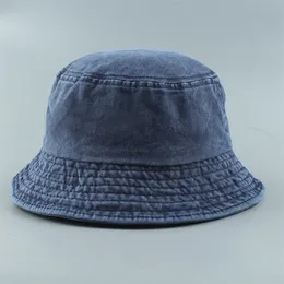 Składany rybak czapki umyte dżinsowe czapki unisex moda bob czapki hip hop gorros mężczyzn kobiety panama wiadro czapka 220701