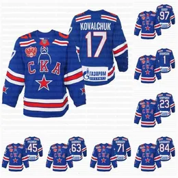 Vipceoc202 Ska Saint Petersburg 2021 75th Jersey 17 Ilya Kovalchuk 1 Lars Johansson 97 Nikita Gusev 23 Joonas Kemppainen 45 Daniil Pylenkov 63 Evgenii