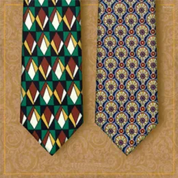 Fliegen Retro 9 cm breit für Männer hochwertige britische Art Herrenkrawatte Arbeit Business Hochzeit Krawatte mit Geschenkbox Fred22