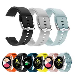 20mm 22mm Sile Band for Samsung Galaxy Active 2 Active 3 Gear S2 band Bracelet Strap for Huami Amazfit bip G220420