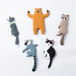 Adhesive animal Fridge Hooks for Keys Crochet Holder Removable Kitchen Home Decor Washed holder Wall Hook 20220428 D3