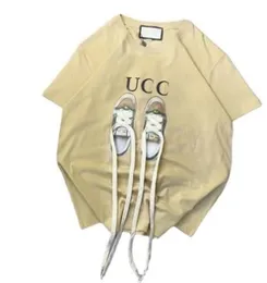 CUCCI Designer T Shirt Man Kobieta graficzna koszulka Męska Koszulki Wysokiej jakości Letnie damskie koszulka z krótkim rękawem bawełniany top vintage w 961