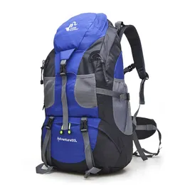 50L Outdoor Hiking Bag Zaino da viaggio Impermeabile Alpinismo Trekking Campeggio Arrampicata Borse sportive Zaino 220721