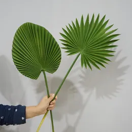 Dekorative Blumen Kränze künstlicher Lüfter Blatt Palm DIY Grüne Pflanze Banane Gras Hochzeitsfeier Zuhause Aufnahmeschreiber