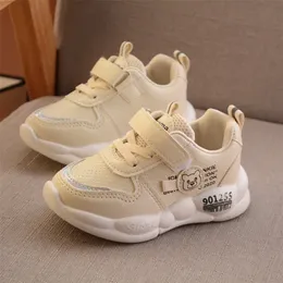 Barn skor barn pojkar flickor söt björn läder andas anda sport löpande sneakers skor baby calzado infantil lj201203