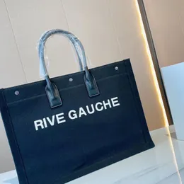 En Bayanlar kadın çanta rive gauche tote alışveriş çantası çanta yüksek kaliteli moda keten büyük plaj çantaları lüks tasarımcı seyahat Crossbody cüzdan