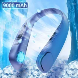 Drucker F01 Mini -Halsband -Lüfter tragbarer blattloser blättretbarer blattloser Lüfter Luftkühler Kühlung tragbar 9000mah Roge22