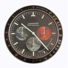 34CM Lyx Modern Design Väggklocka Metall Art Watch Klocka Relogio De Parede Horloge Decorativo med motsvarande s 201125