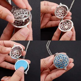 New Aromatherapy incense Jewelry Essential Oil Diffuser Necklace Love Tree Life Open Perfume Lockets Pendants Aroma Diffuser