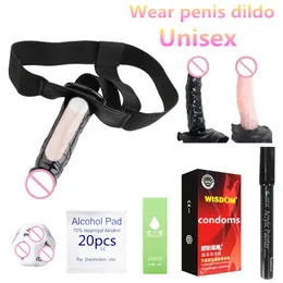 Indossare pantaloni dildo erotico estensore del pene negozio sexy masturbazione gioco per adulti prodotti SM strumenti vibratori vibranti per donna uomo gay