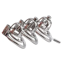 Male Chastity Devices Cage with Anti-Off Ring for Man Comfortable Bondage Devices Urethral Plug Catheter Cock Lock BDSM Sex Toys