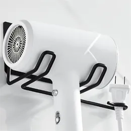 Katlanabilir saç kurutma raf duvarı monte saç düzleştirici tutucu paslanmaz çelik banyo saç kurutma makinesi hava üfleyici depolama rafı siyah 220527