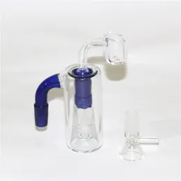 Toptan 14mm Kül Catcher Percolator 90 Derece Hookahs Head Wigwag Sline Slem Cam Su İçin 14mm Eklem Bong Dab Büyük