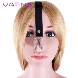 Stainless Steel SM Bondage Nose Hook Force Rise Adjustable Elastic Strap Slave Training Unisexy sexy Toy for Couples Role Playing