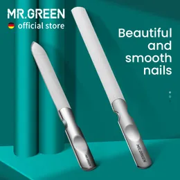 MR.GREEN Double Sided Nail Files Stainless Steel Manicure Pedicure Grooming For Professional Finger Toe Care Tools 220510
