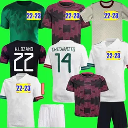 Top Tajlandia Rozmiar 16-4xl 2022 Mexico piłka nożna fanów fanów Wersja H.losano Chicharito G dos santos 22 23 koszulka piłkarska