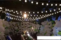 할로윈 참신 글로브 연결 가능한 파스툰 파티 볼 스트링 램프 LED 크리스마스 조명 요정 웨딩 정원 펜던트 화환