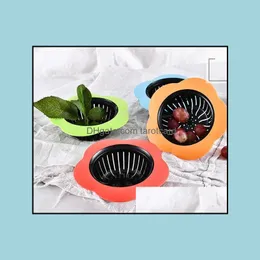 Flower Shaped Sile Kitchen Sink Strainer Shower Drains Er Colander Sewer Hair Filter Accessories Drop Delivery 2021 Colanders Strainers To