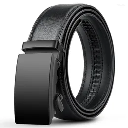 Belts Brand Genuine Leather Belt Man Men's Fashion Automatic Famous Luxury Designer Black Buckle For Men Strap Jeans Fier22