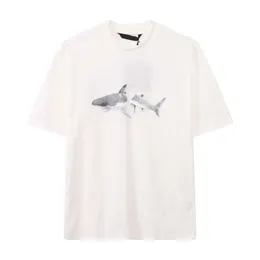 Męskie koszulki do okrągłego szyi haftowane i wydrukowane letnie zużycie w stylu polarnym z ulicą czyste bawełniane koszulki 2E3