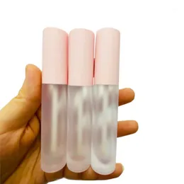 Garrafas de armazenamento frascos 10/50/100pcs tubos de brilho labial vazios Plástico Plástico Frosted Gloss Tube Eyeliner Eyelash Packing Container Mini Glaze Bottle