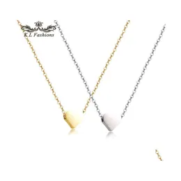 Pendant Necklaces Fashion Design Love Heart Necklace For Women Simple Classic Gold Sier Copper Chain Chokers Party Wedding Drop Deli Dhh9P