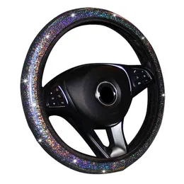 Pokrycie kierownicy samochodu kolorowe brązowanie bez wewnętrznego pierścienia elastyczna opaska elastyczna uchwyt 3738CM145 „15” ręczny pasek chron J220808