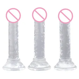 Сексуальные игрушки для женщин Реалистичный силиконовый дилдо желе с толстыми гласами настоящий Dong Мощный всасывающий чашка жесткие члены красоты